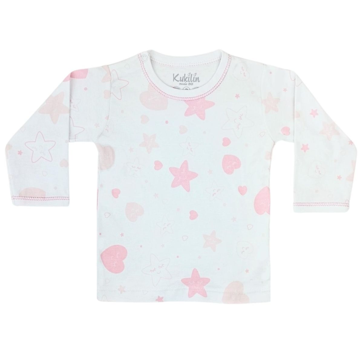 GENERICO - Pijama Bebe Niña - Algodon - Estrellas