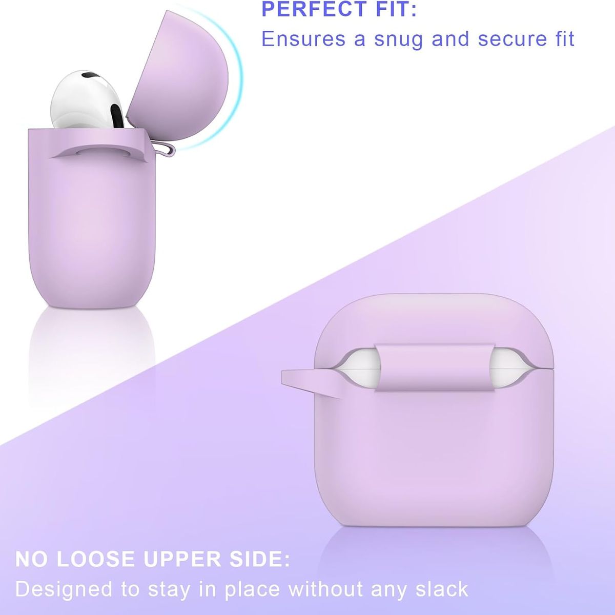 GENERICO - Funda protectora de silicona AirPods 4 - Lila