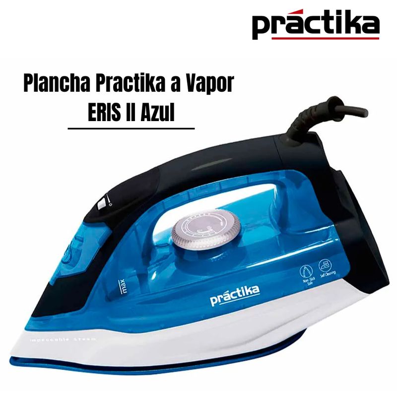 PRACTIKA - Plancha Practika a Vapor ERIS II Azul