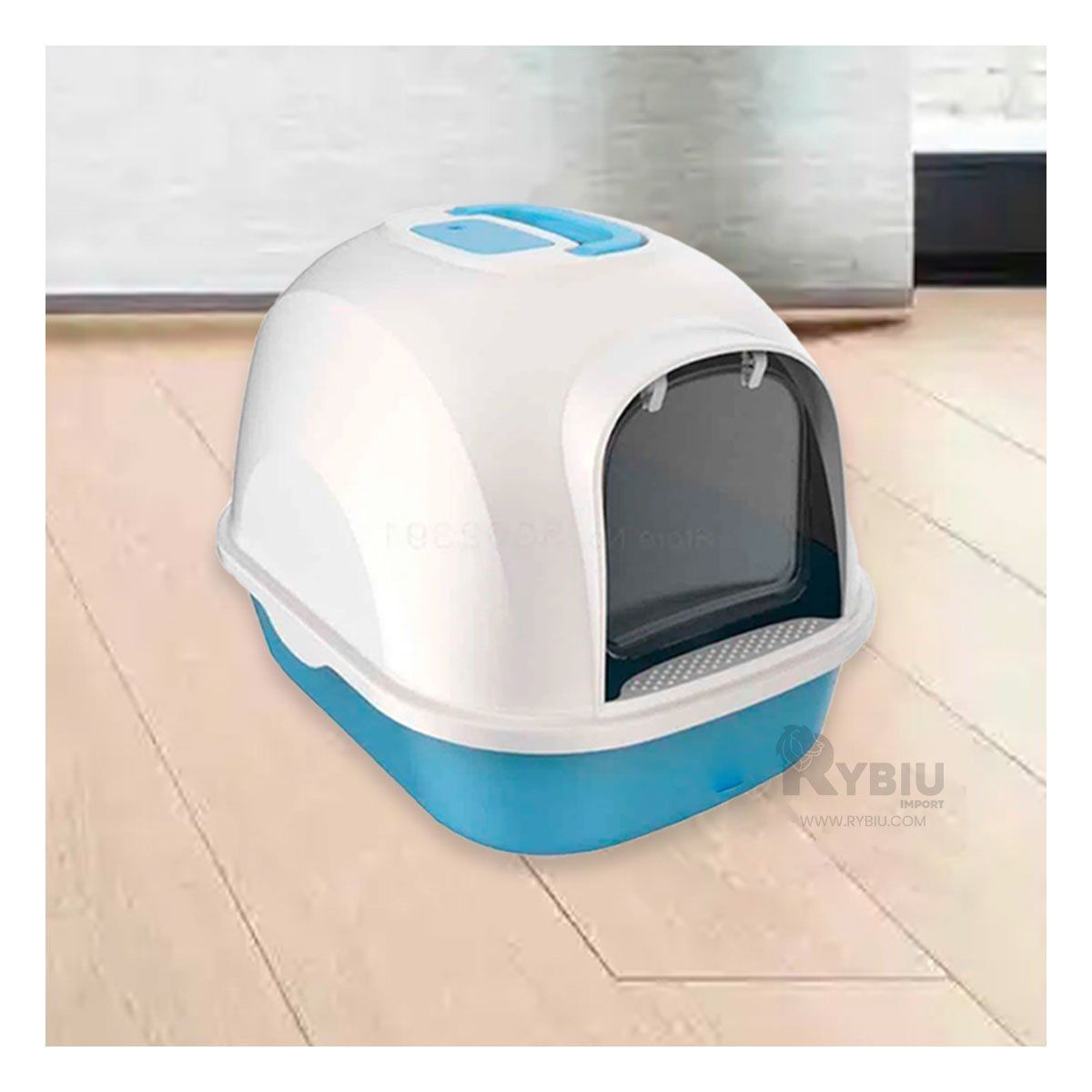 GENERICO - Sanitario para Mascotas en Color Celeste Y+MiniAgenda