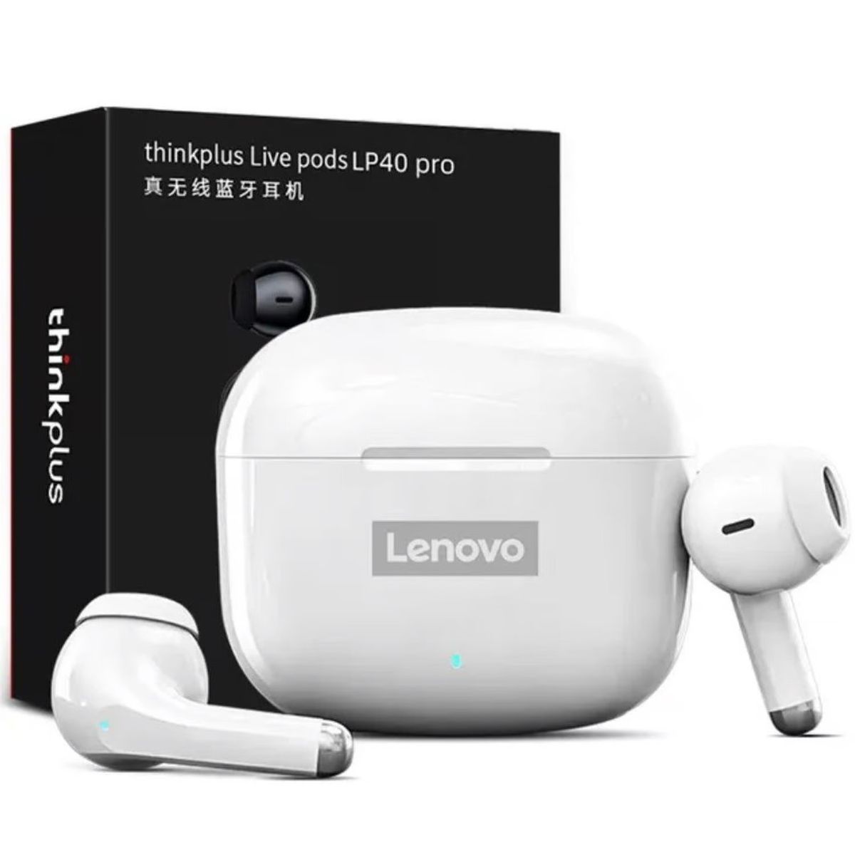 LENOVO - Mochila Doble Cierre Delantero + Audífonos Lenovo LP40 PRO BT Blanco