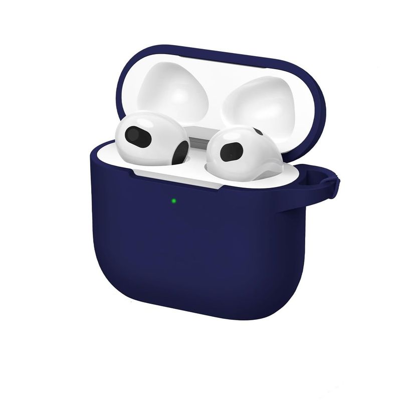 GENERICO - Funda protectora de silicona AirPods 4 - Azul