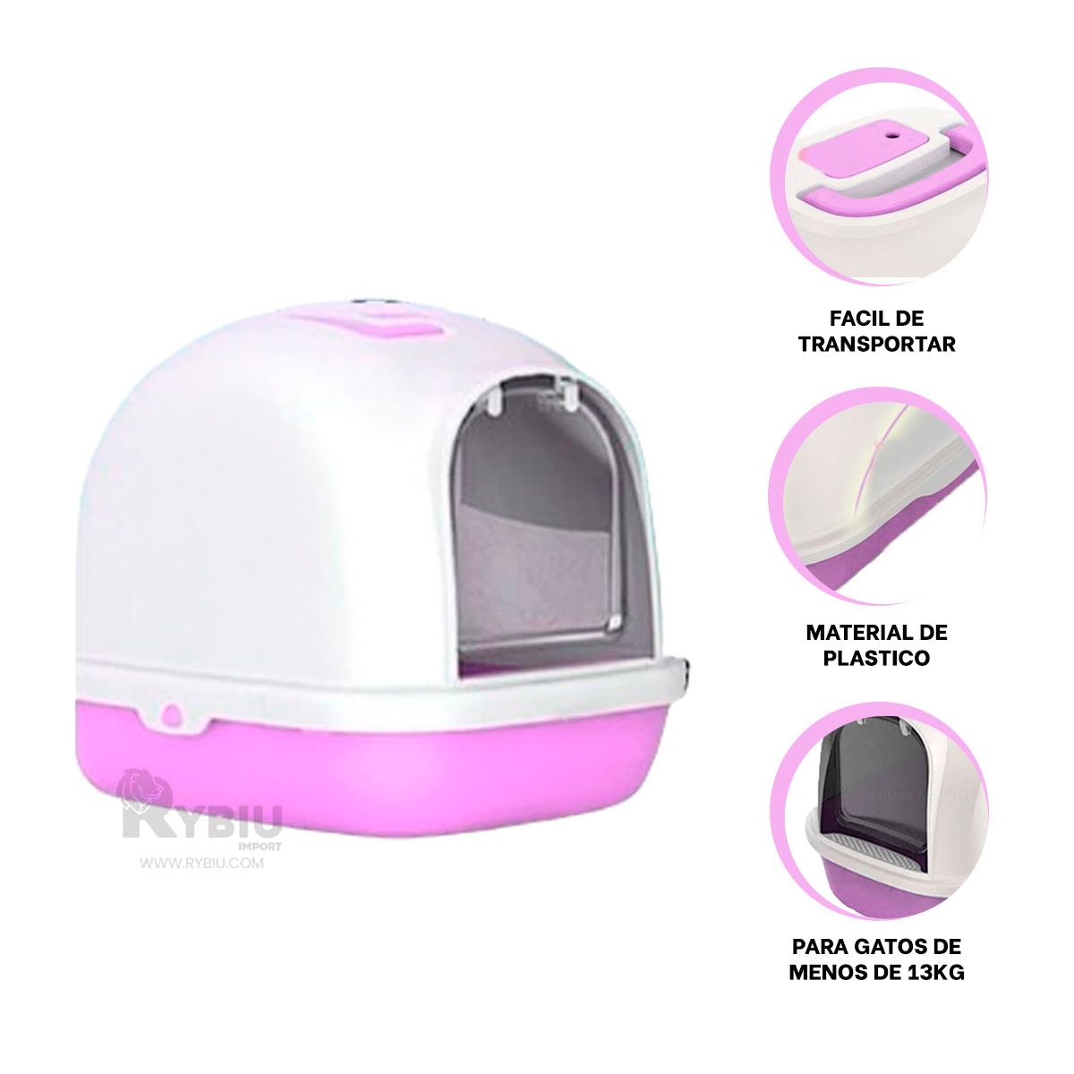 GENERICO - Arenero para el Hogar con Pala en Lila Y+Regalo Agendita