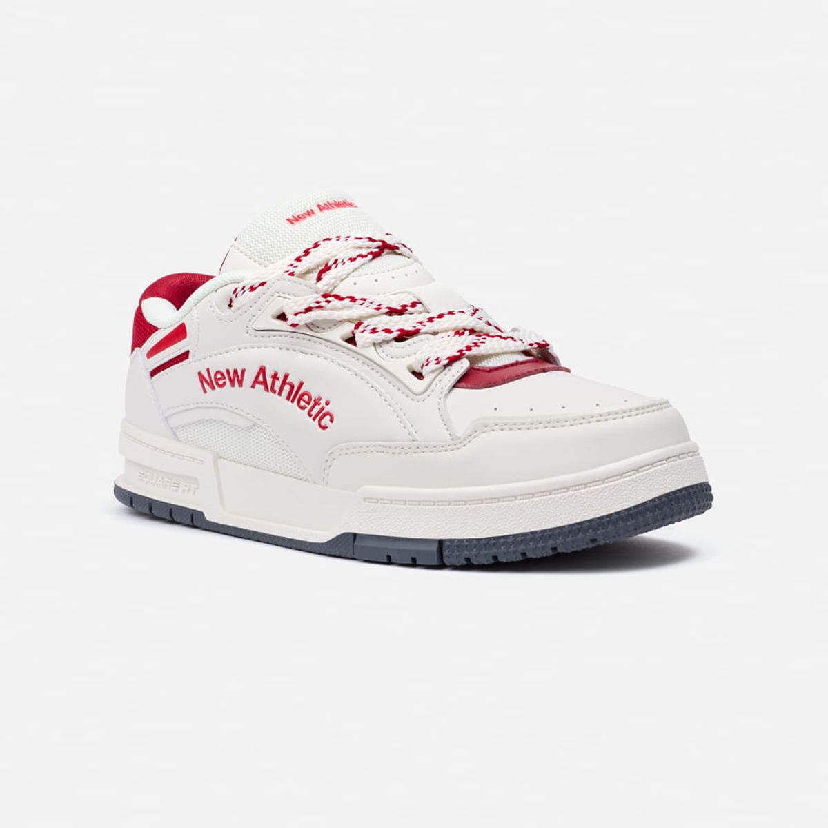 NEW ATHLETIC - Zapatillas New Athletic Skateboarding Square62 Crema Con Rojo Mujer