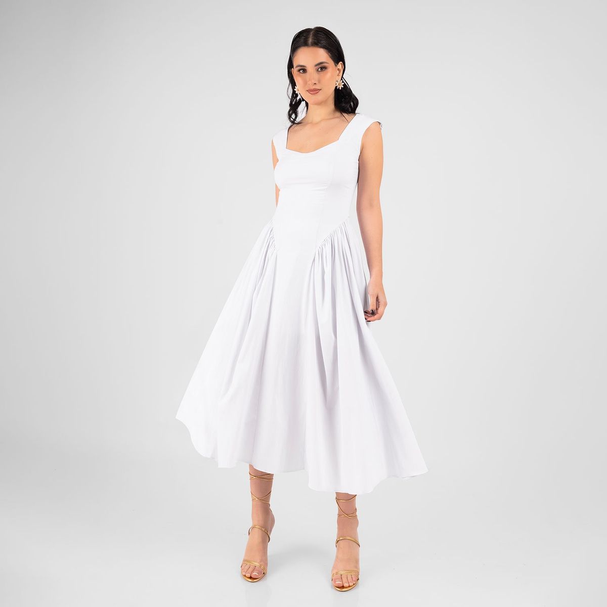 TEILOR - VESTIDO CASUAL  CORTE PRINCESA MUJER