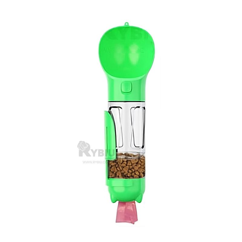 GENERICO - Botella Resistente 4 en 1 de Tono Verde Y+Papel de Regalo