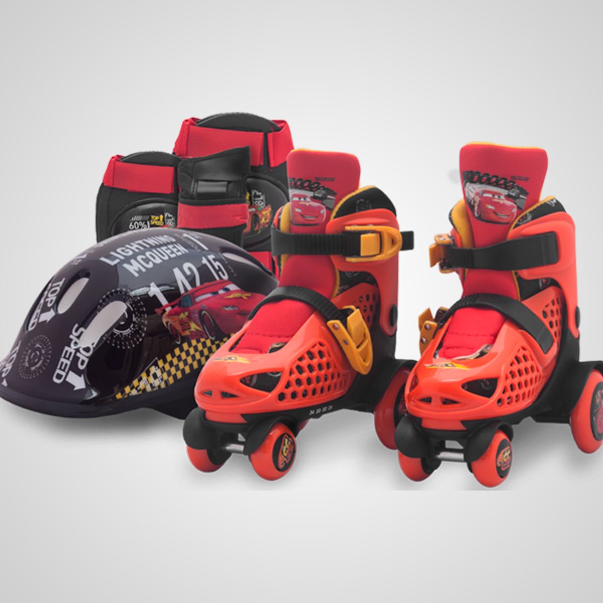 OLLIE - PATINES 4 RUEDAS  CON CASCO RODILLERAS TALLA 31 al 34