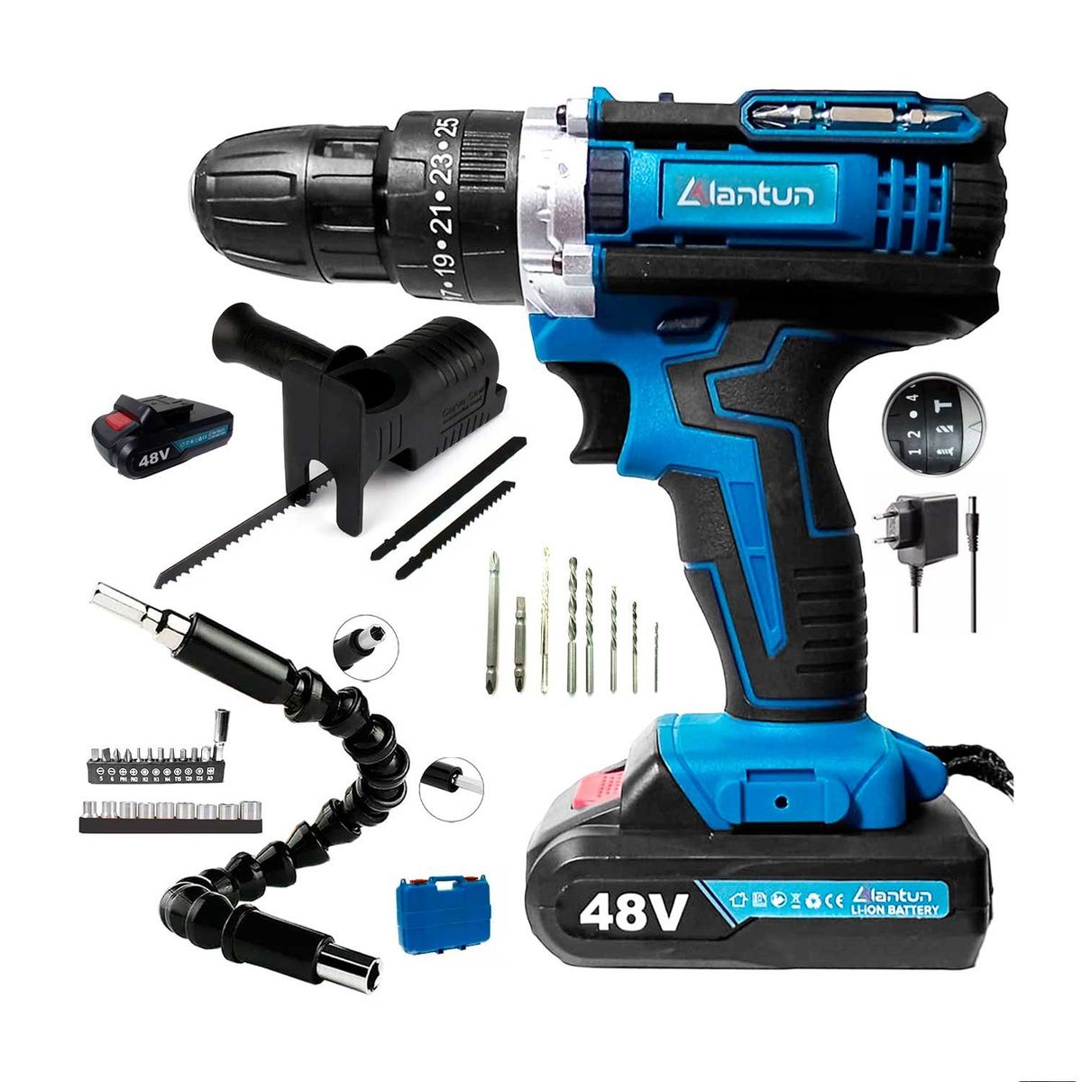 GENERICO - TALADRO PERCUTOR ATORNILLADOR INALAMBRICO ADAPTADOR CALADORA