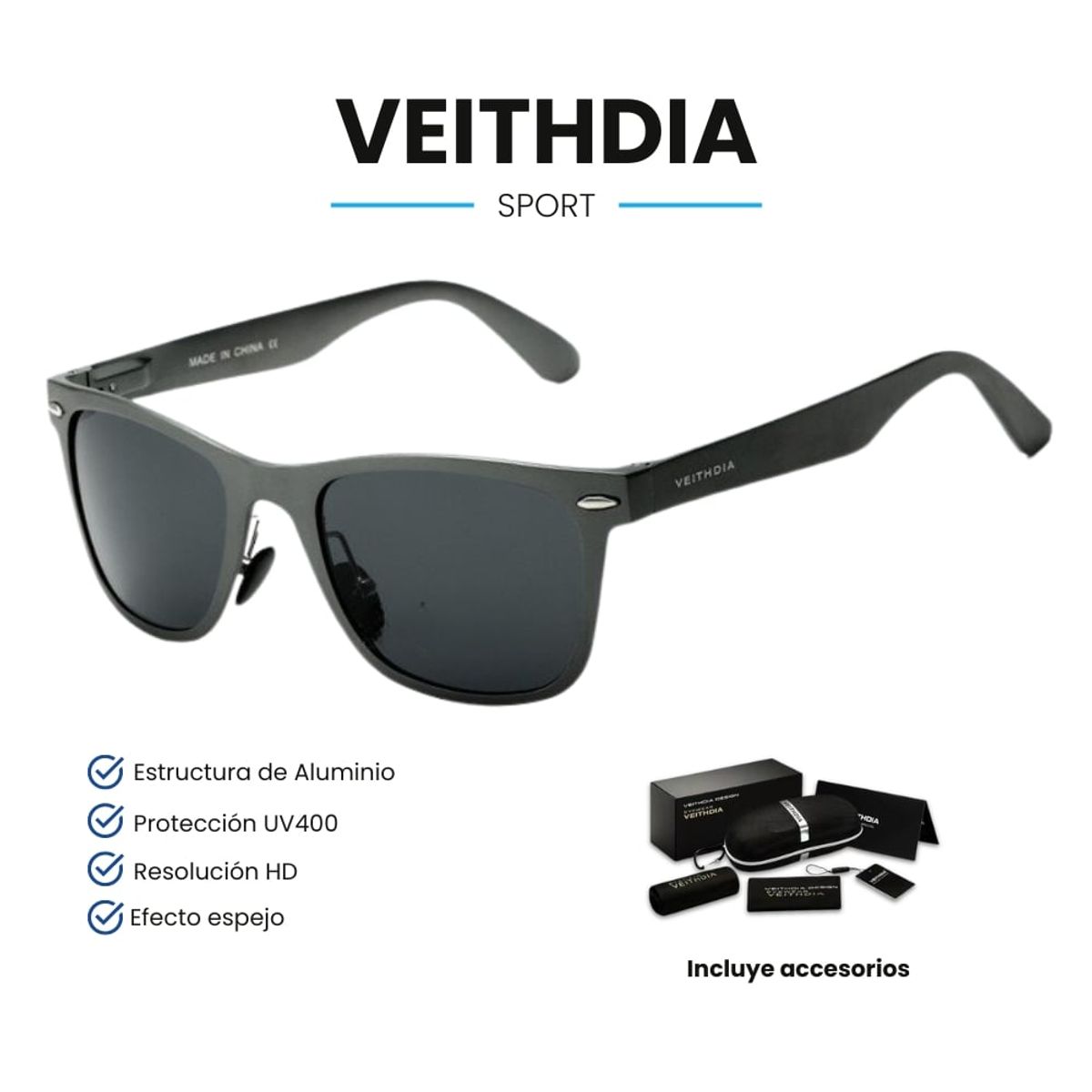 VEITHDIA - Lentes de Sol VEITHDIA Sport - Polarizados - UV400