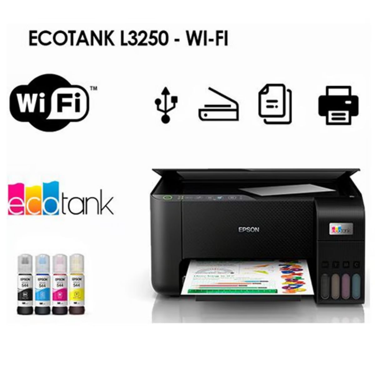 EPSON - Impresora Multifuncional Epson L3250 WiFi