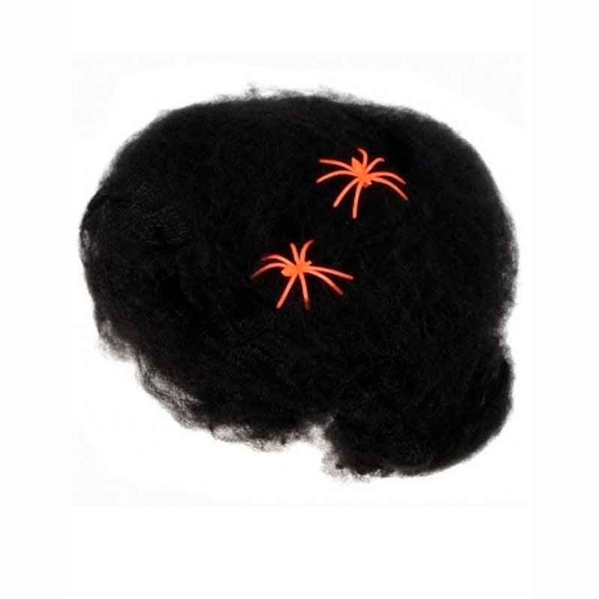 GENERICO - Tela de Araña ARTIFICIAL Color Negro bolsa de 300gr