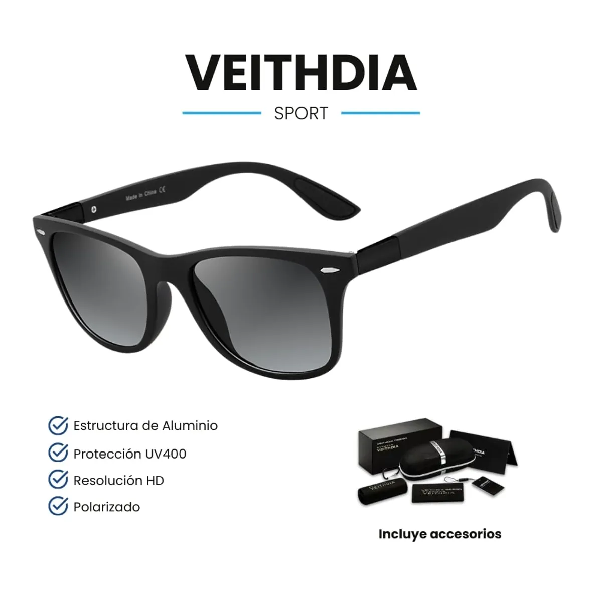 VEITHDIA - Lentes de Sol VEITHDIA Sport - Polarizados - UV400