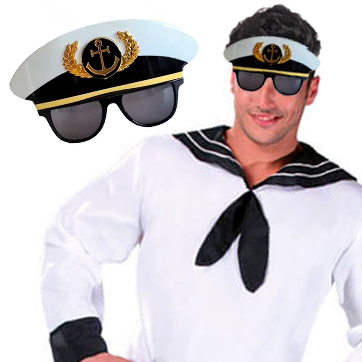 GENERICO - Lentes Marinero para Cotillón - Halloween
