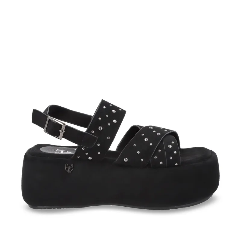 GOTTA - Sandalia Plataforma Negra Mujer 55962 Gotta