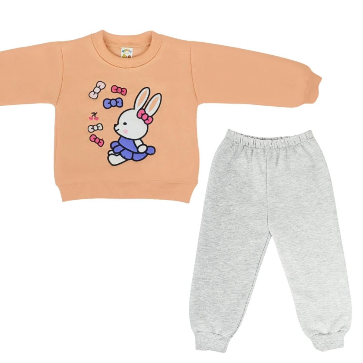 GENERICO - Conjunto Franela reactiva - 2 piezas - Conejita - Melon