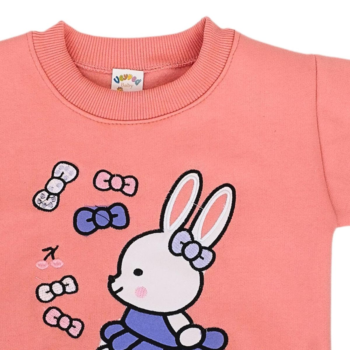 GENERICO - Conjunto Franela reactiva - 2 piezas - Conejita - Coral