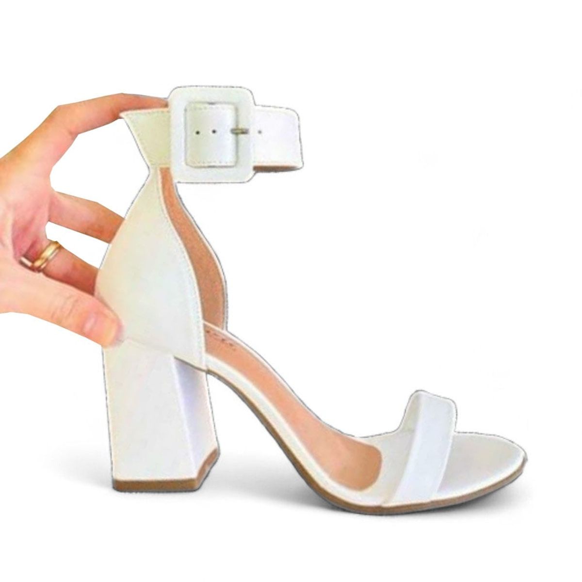 GENERICO - Taco Mujer Tambor 2086L-55 Color Blanco