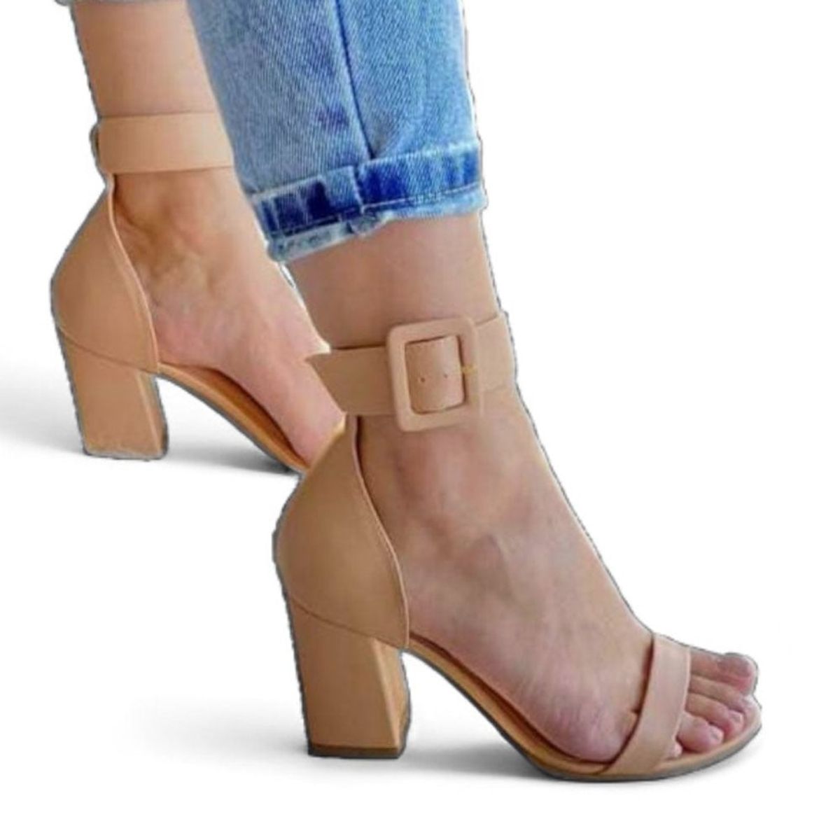 GENERICO - Taco Mujer Tambor 2086L-55 Color Camello