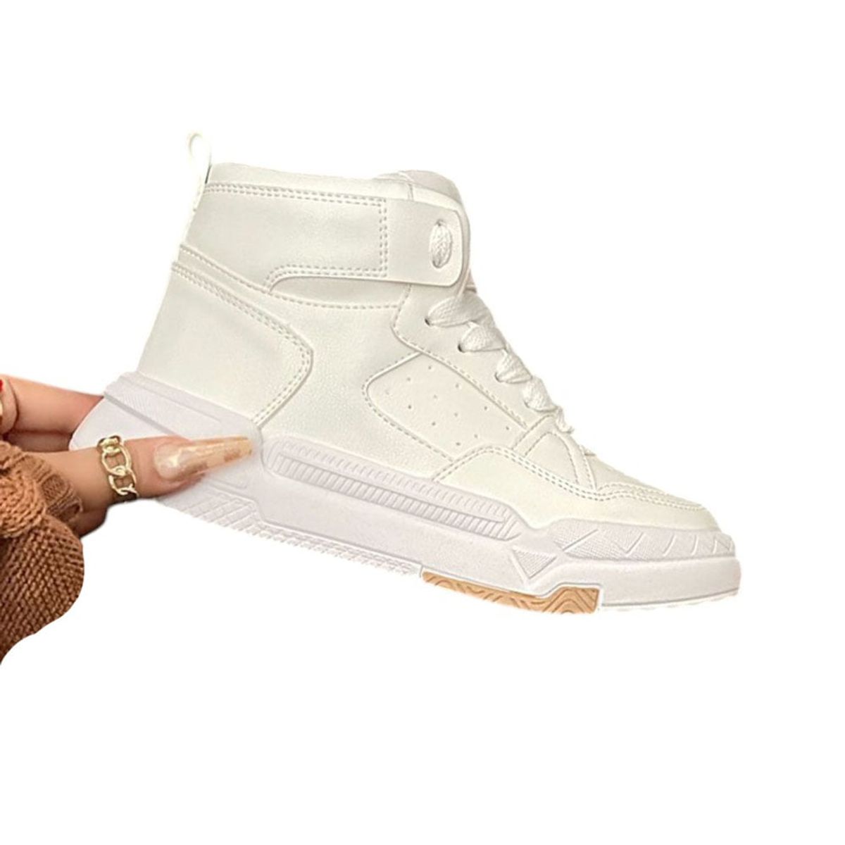 GENERICO - Zapatilla Mujer Classic Pasador Cruzado 2086L-55 Color Blanco