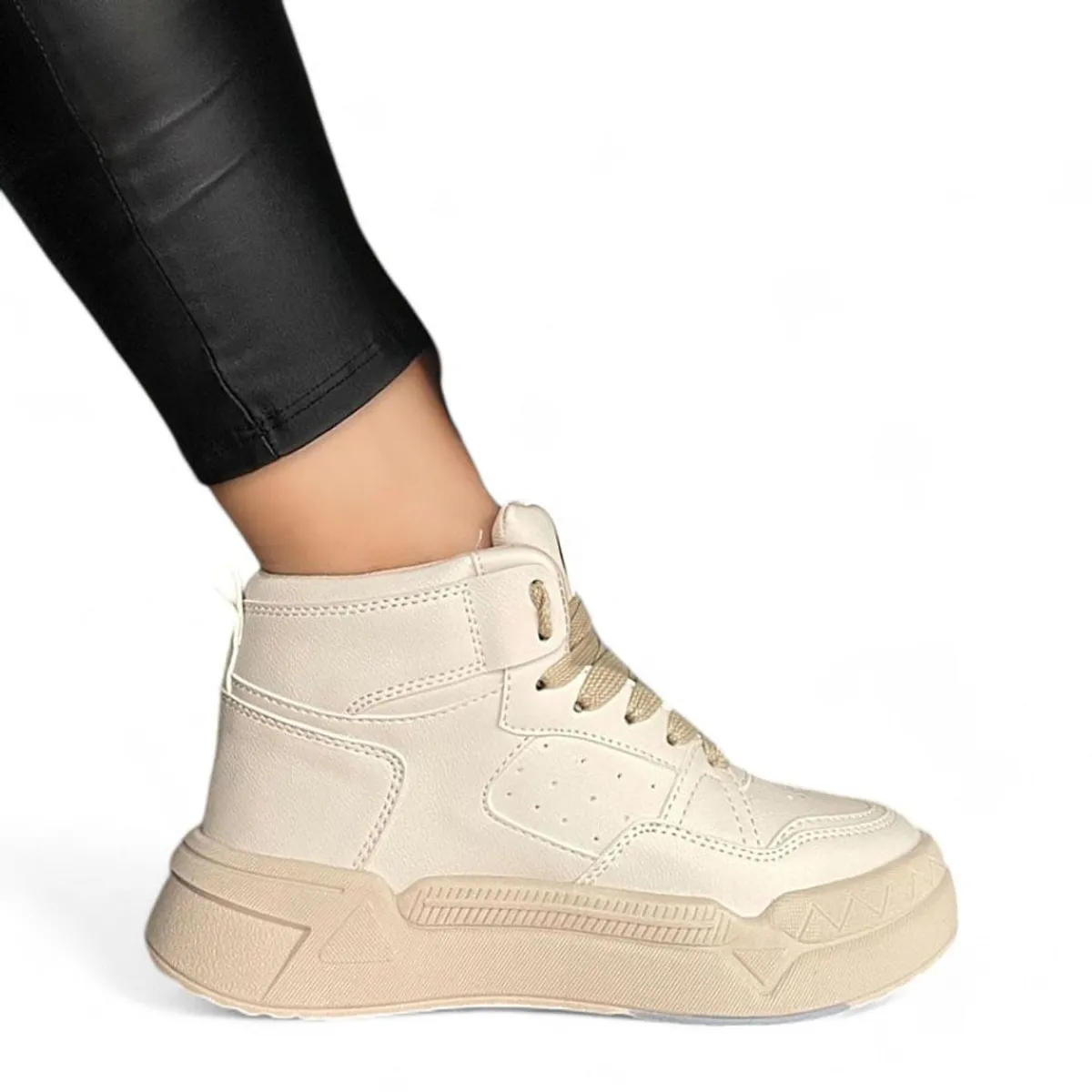 GENERICO - Zapatilla Mujer Classic Pasador Cruzado 2086L-55 Color Beige