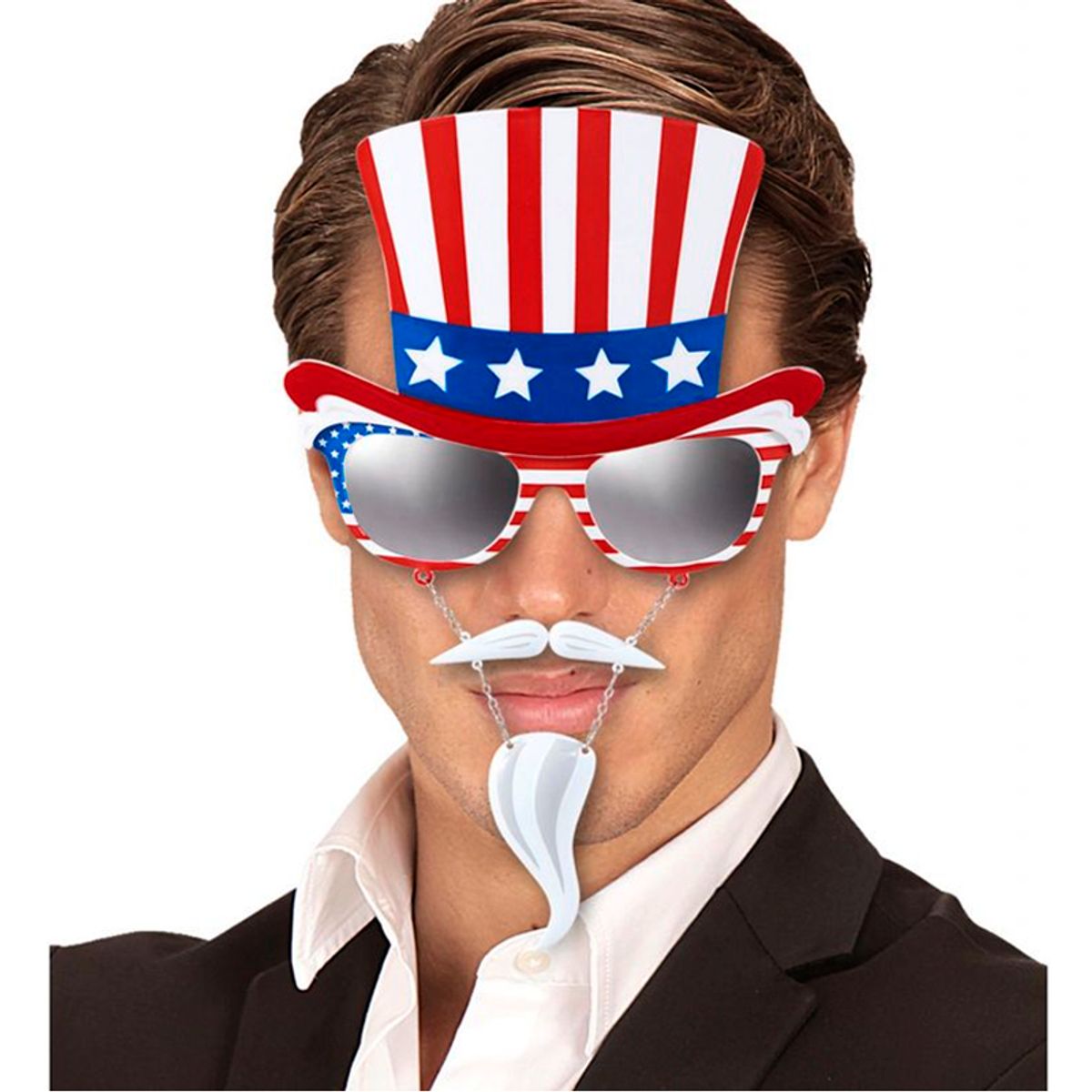 GENERICO - Lentes Tio Sam para Cotillón - Halloween