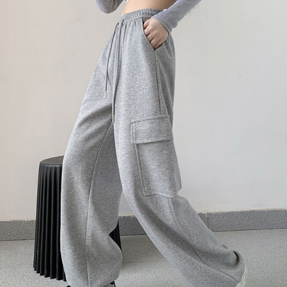 BLWOENS - Pantalones Mujer - Gris