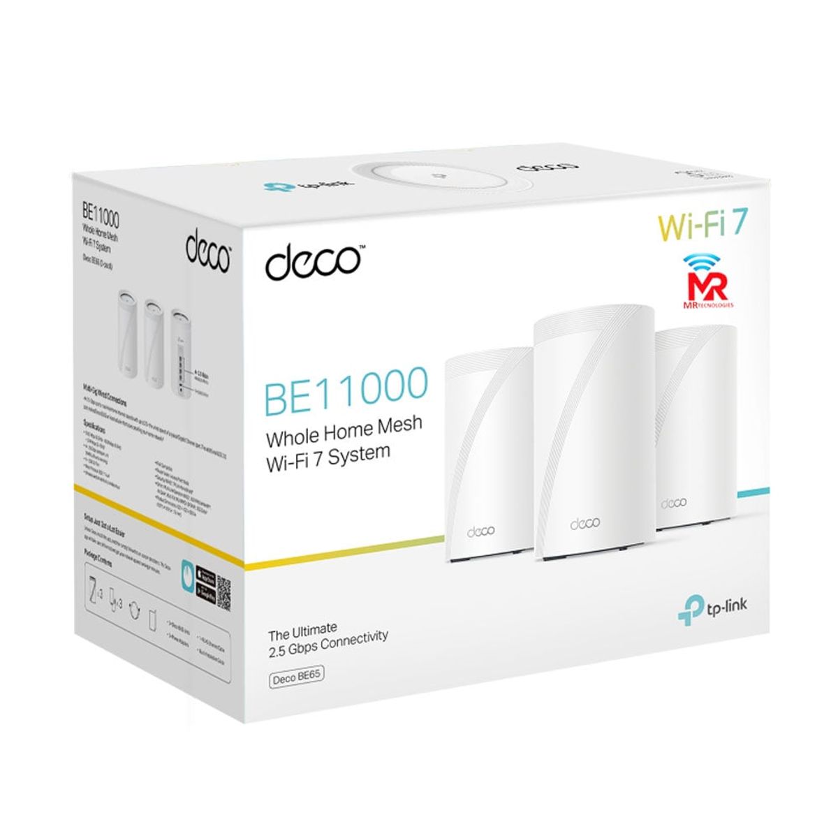 TP LINK - Sistema Wi-fi 7 Mesh Tp-link Deco Be65 (3-pack) Be11000