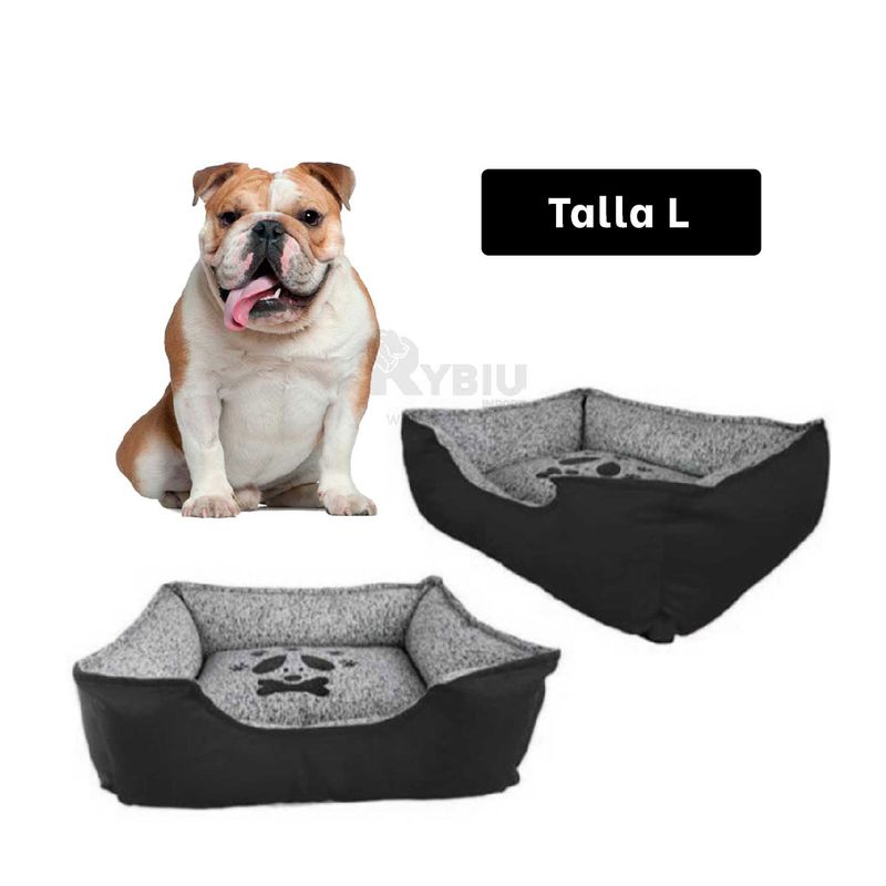 GENERICO - Cama Resistente de Talla L en Tono Negro Y+Regalo Agendita