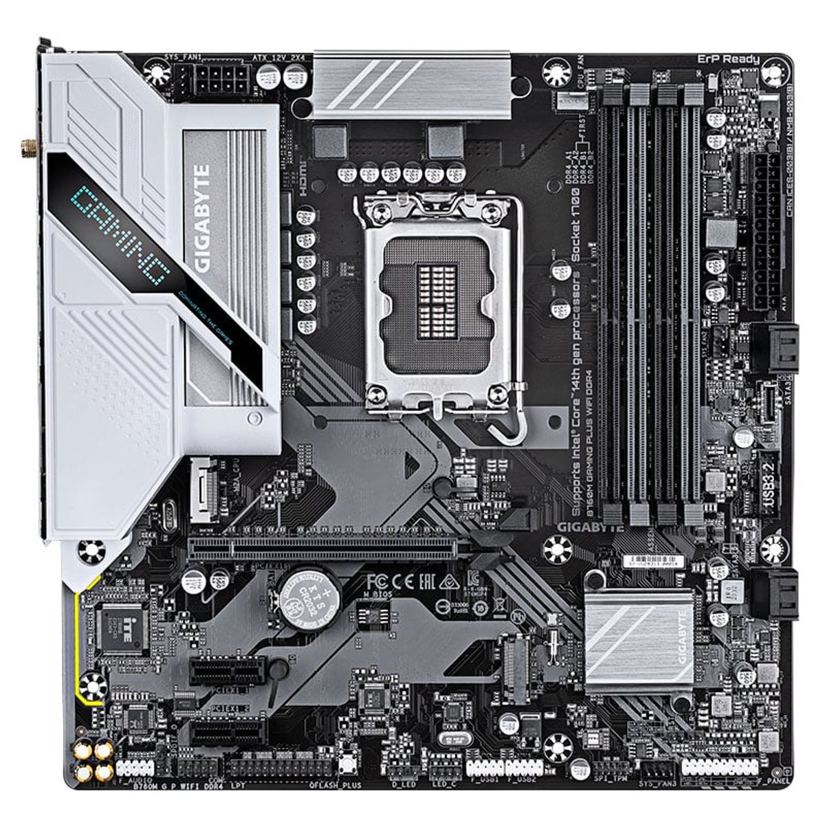 GIGABYTE - MOTHERBOARD GIGABYTE B760M GAMING PLUS WIFI DDR4 INTEL LGA1700