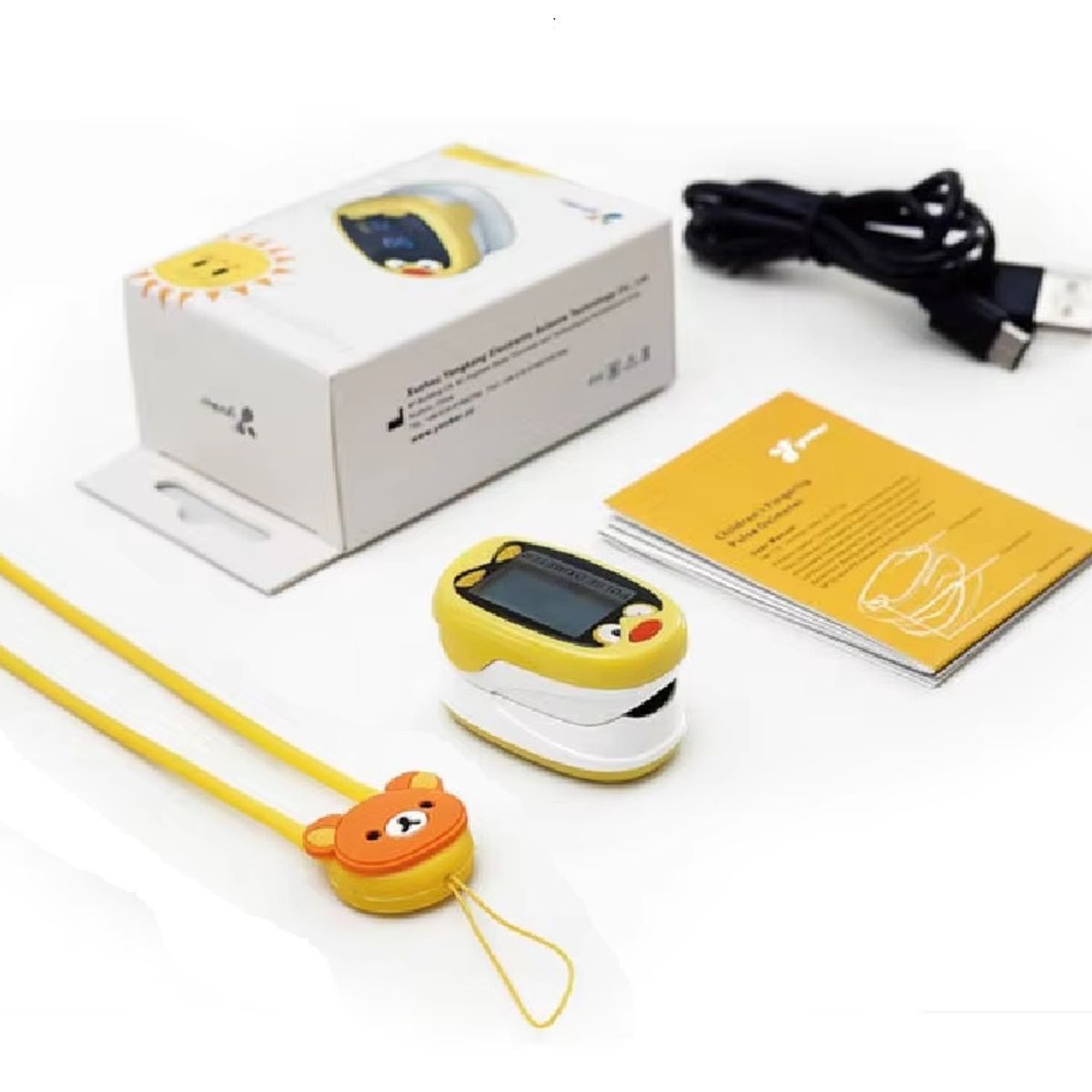 GENERICO - OXIMETRO PEDIATRICO NEONATAL CON USB Y COLGADOR ANIMADO