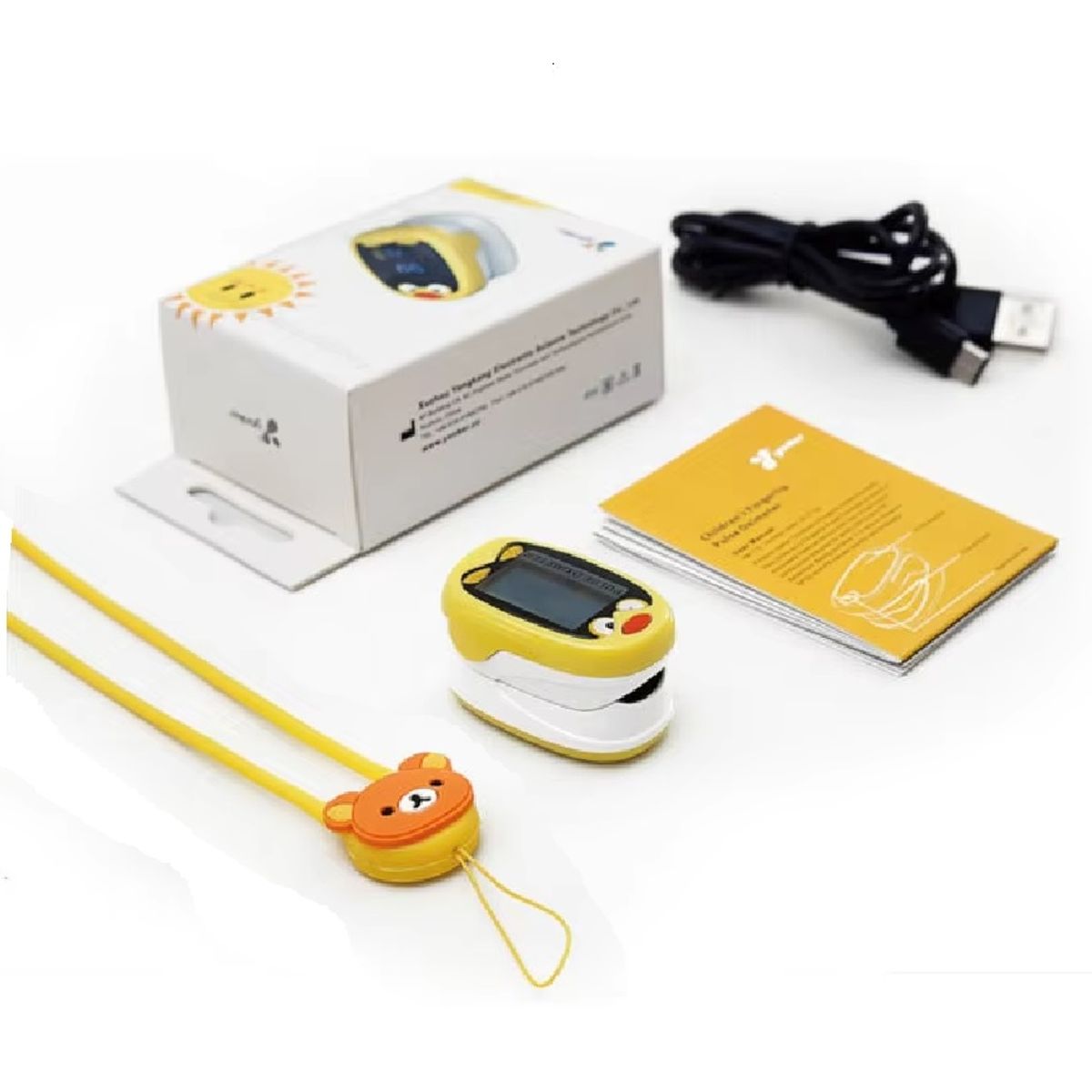 GENERICO - OXIMETRO PEDIATRICO NEONATAL CON USB Y COLGADOR ANIMADO