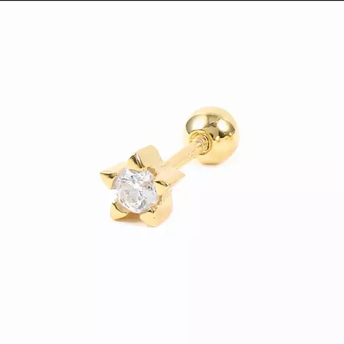 CLEO JOYAS & ACCESORIOS - Piercing Estrella Alessia 925 Dorado Plata