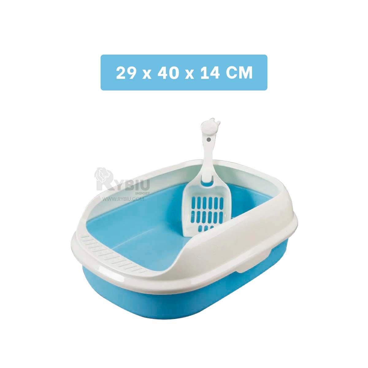 GENERICO - Bandeja para Animal Casero en Azul Y+Ligas de Regalo