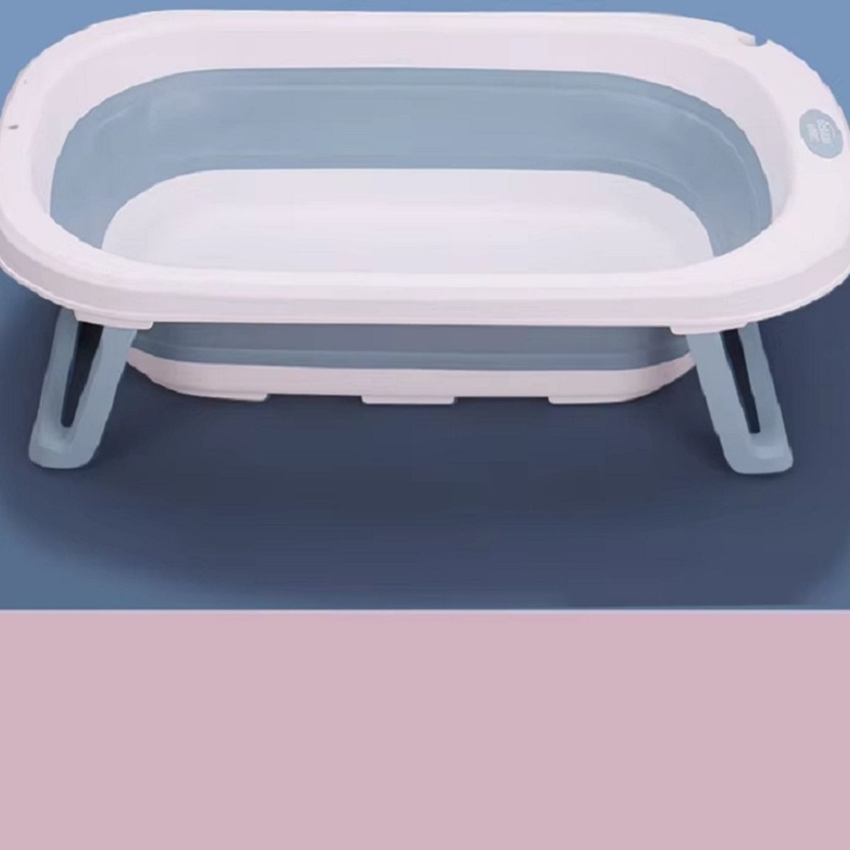 GENERICO - Bañera Plegable para Bebes Portatil   Celeste