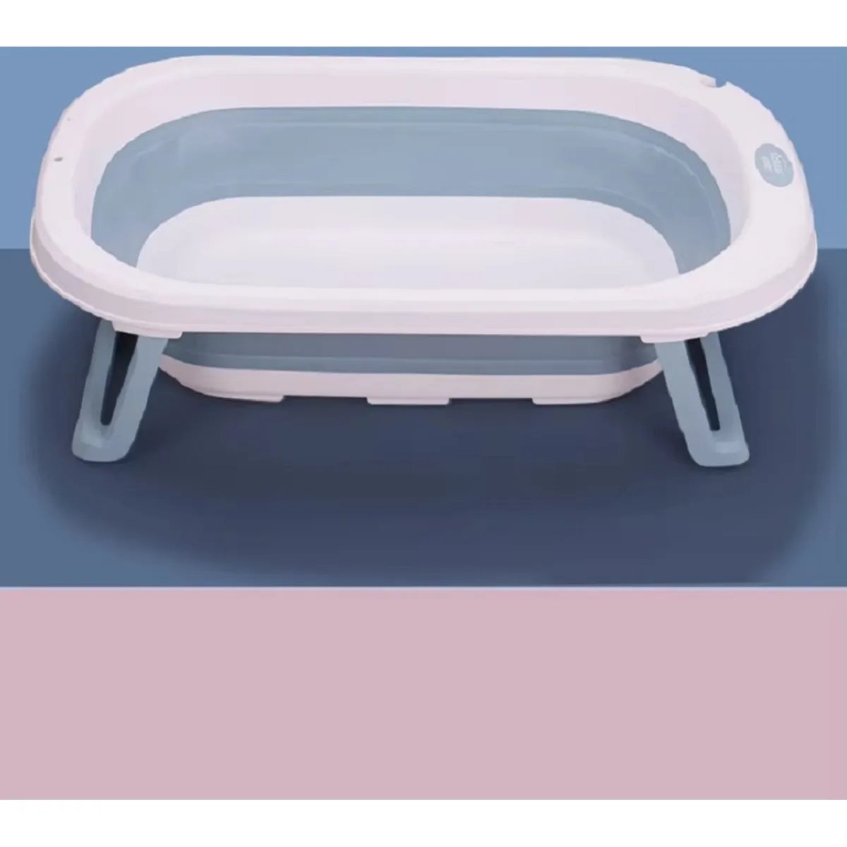 GENERICO - Bañera Plegable para Bebes Portatil   Celeste