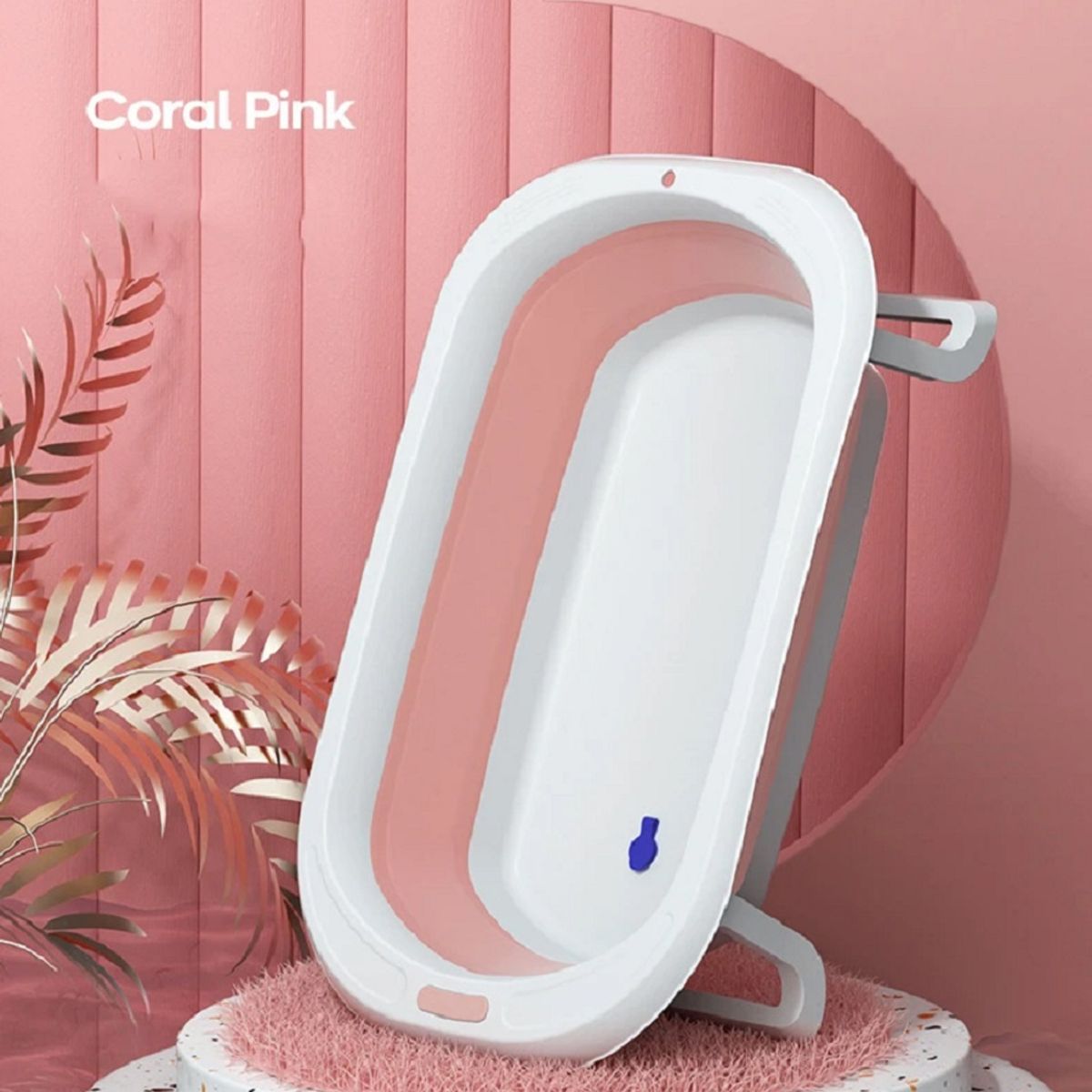 GENERICO - Bañera Plegable para Bebes Portatil   Rosado