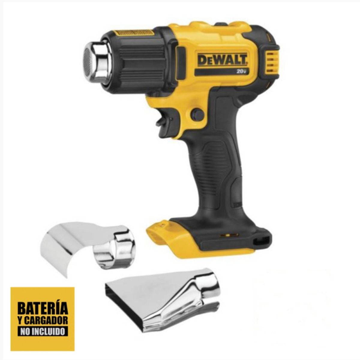 DEWALT - Pistola Calor 20V 532 °C Baretool Dewalt DCE530B ( No incluye bateria ni cargador)