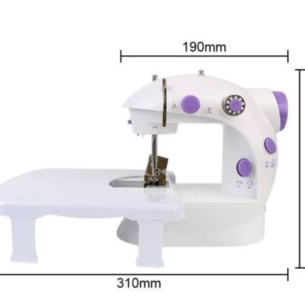 GENERICO - Mini Maquina de Coser con Pedal y Mesa de apoyo