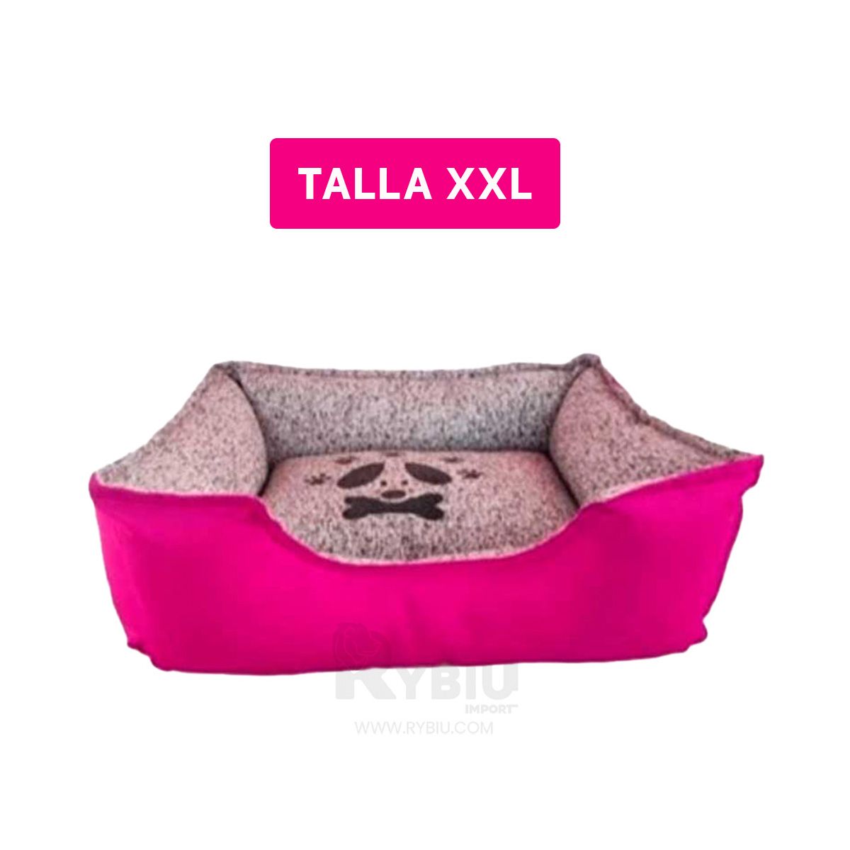 RYBIU IMPORT - Base Util Comoda Talla XXL Fucsia Y+Regalo Ligas para Peinar
