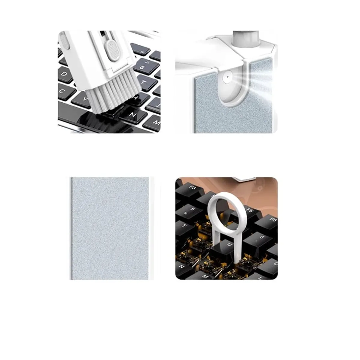 GENERICO - KIT DE LIMPIEZA MULTIFUNCIÓN 8 EN 1 PARA COMPUTADORA PORTÁTIL