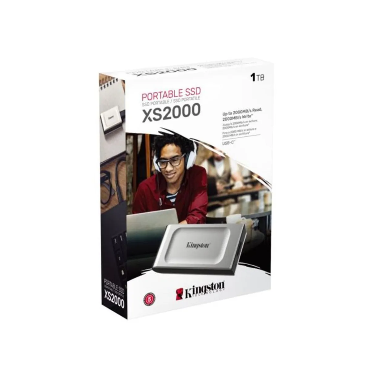 KINGSTON - DISCO SOLIDO PORTATIL KINGSTON XS2000 1TB ULTRA VELOZ