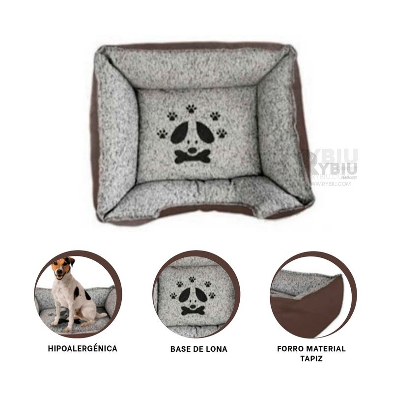 GENERICO - Colchon de Sabueso para Dormir Marron Talla XXL Y+Stickers