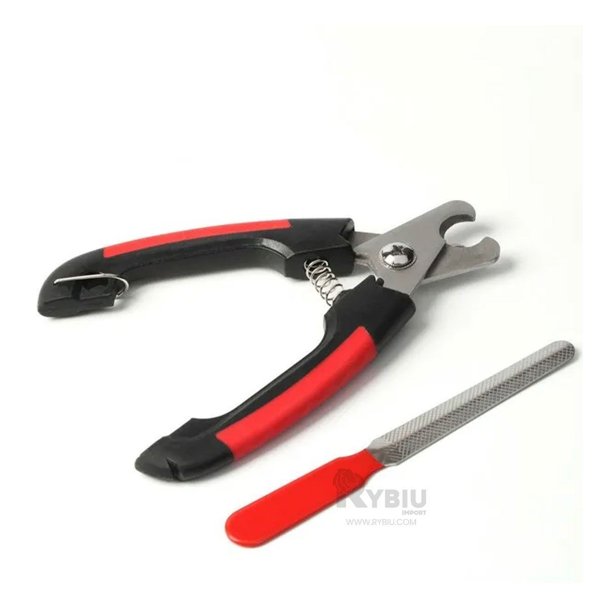 GENERICO - Tijeras para Mascotas en Tono Rojo Y+Post-it Adhesivos