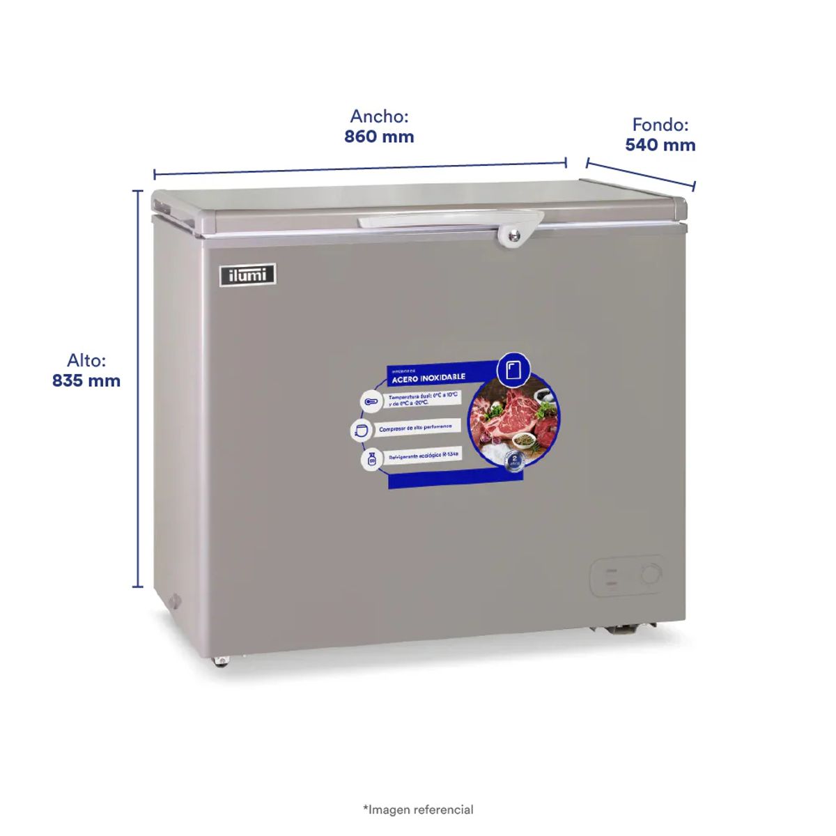 ILUMI - Congelador Ilumi 220L TFI-2200DG