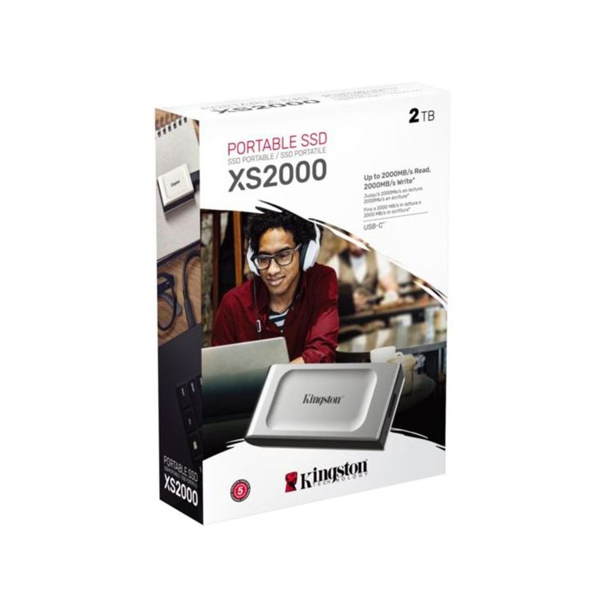 KINGSTON - Disco Externo Ssd 2TB KINGSTON XS2000 32 TIPO C 2000MBS