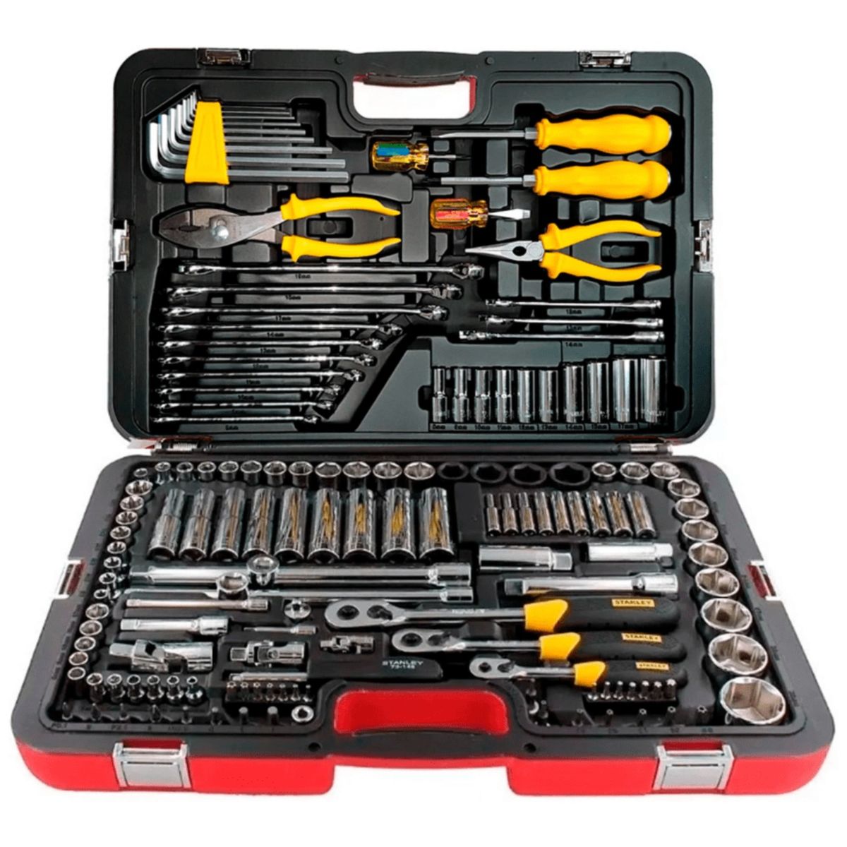 STANLEY - Set 150 Herramientas Racing Herramientas para mecánico STANLEY