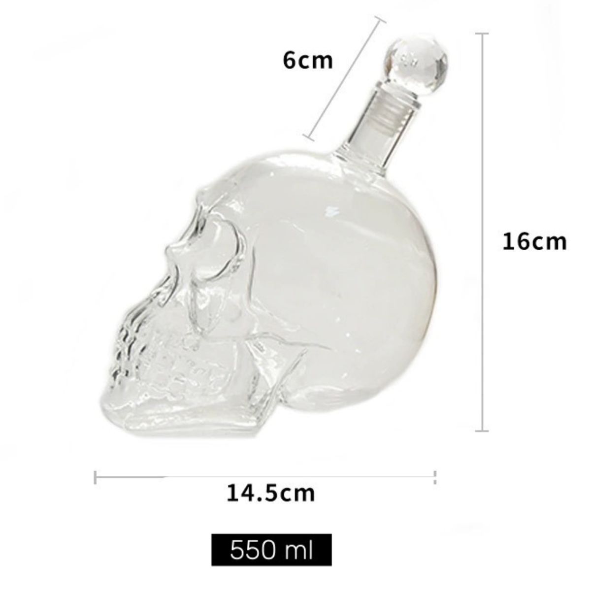 GENERICO - DESCANTADOR DE VODKA VINO Y WHISKY CALAVERA