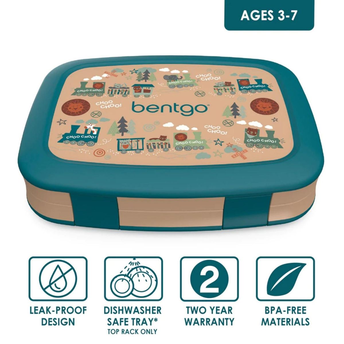 BENTGO - Lonchera Bentgo Kids Lunch Box - Trenes