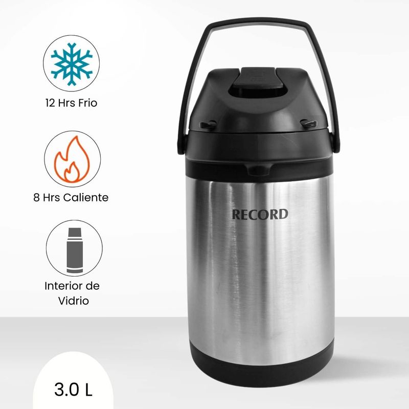 RECORD - Termo Sifon de Acero Record 3.0 L