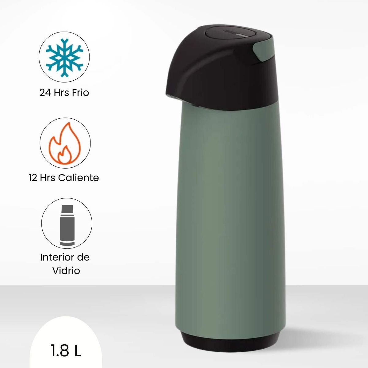 TRAMONTINA - Termo Sifon Exata Tramontina Verde 1.8 L